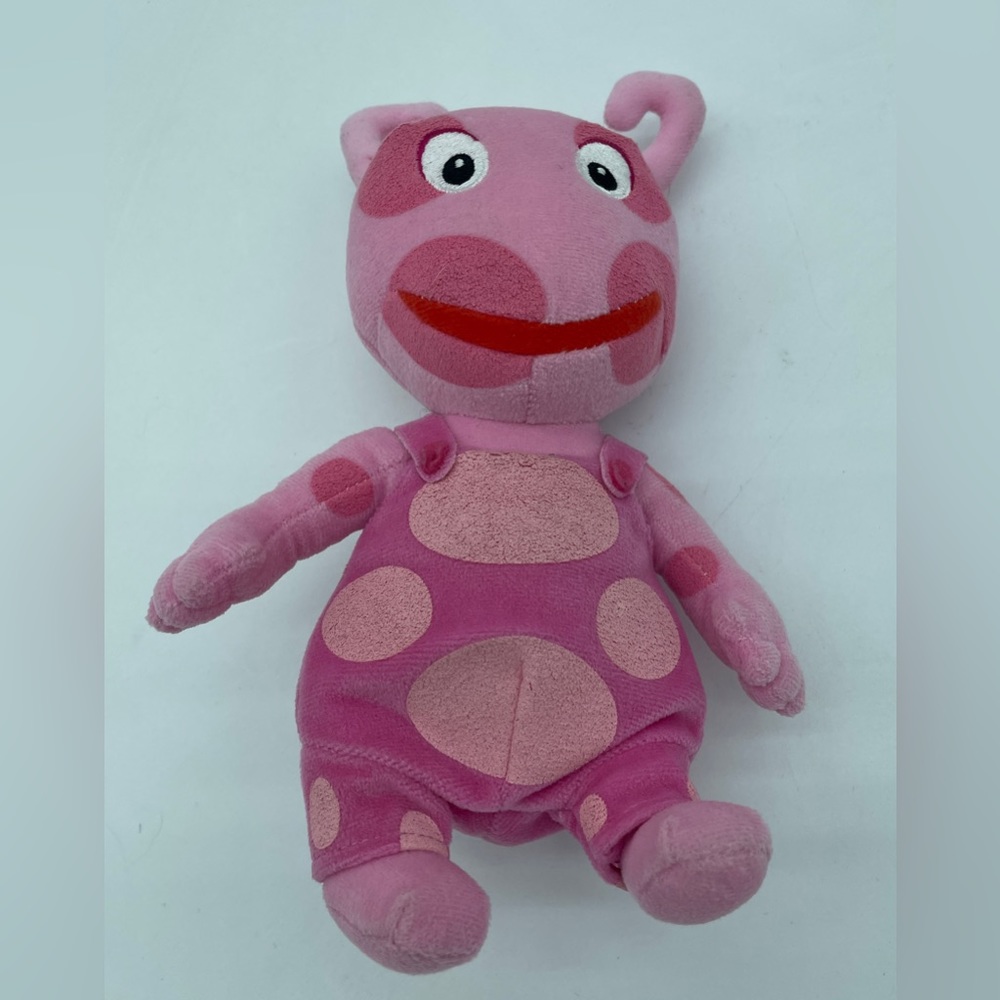 TY Backyardigans Pink Uniqua Plush Beanie Babies Nick Jr Nickelodeon 9” 2010 Toy